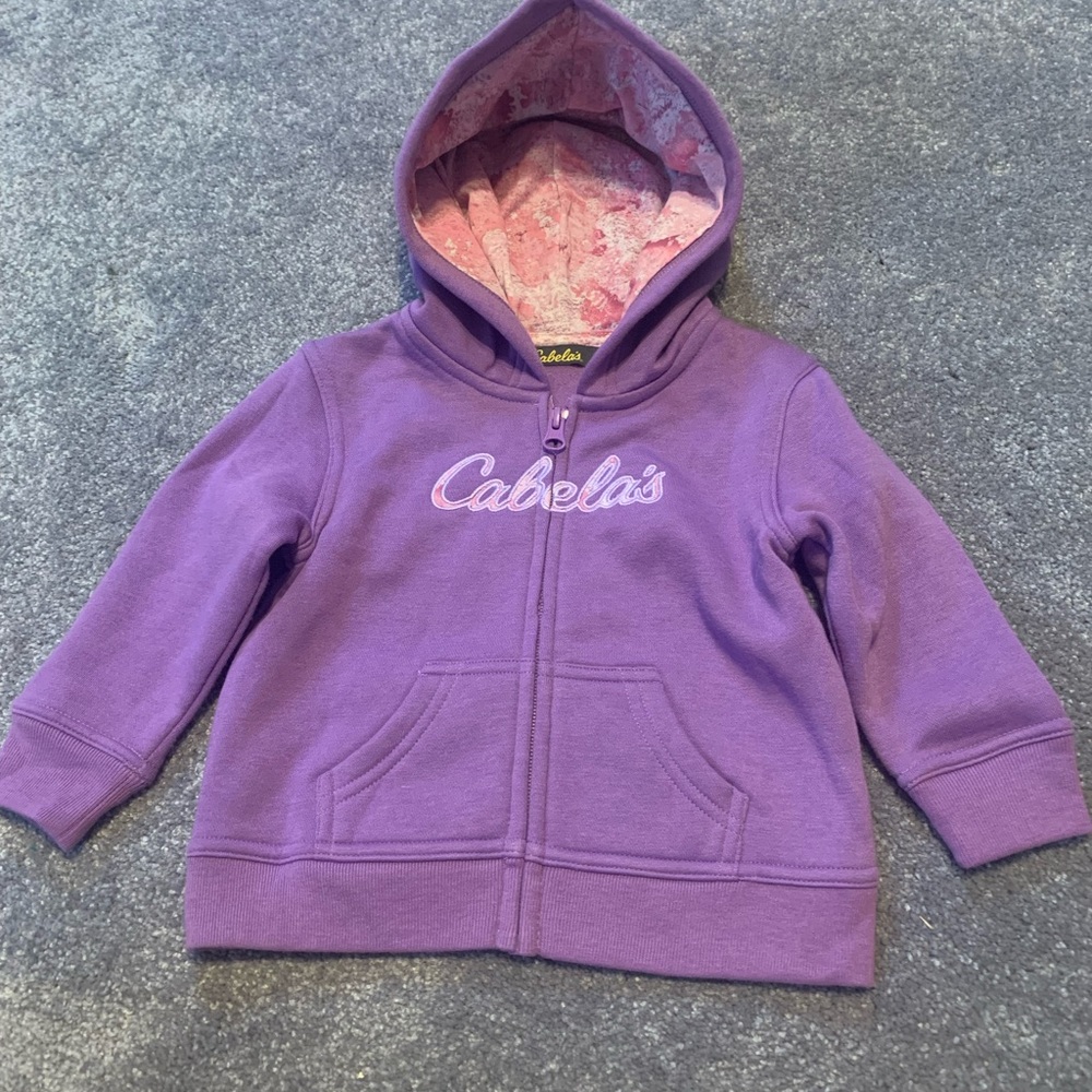 Cabela’s purple zip up Hoodie   NEW w/o tags